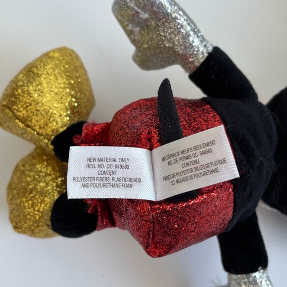 Ty Sparkle Disney Mickey Mouse and Minnie Mouse Beanie Babies Set NWT - Picture 9 of 16